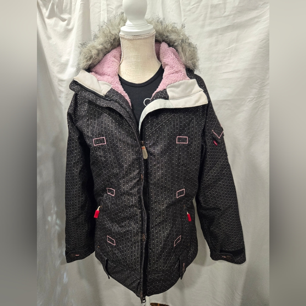 Levi’s - Black & Purple Insulated Snowboard/Ski Jacket - (M)